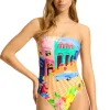 Seafolly Cuba DD Bandeau Swimsuit New