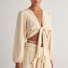 Pearl & Caviar Gauze Skort Butter New