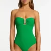 JETS Swimwear Jetset Bandeau Swimsuit Flora Discount