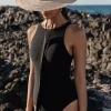 JETS Swimwear Jetset High Neck Swimsuit Black Discount