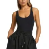 JETS Swimwear Jetset Linen Short Black Clearance