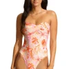 Seafolly La Mer Bandeau Swimsuit White Hot