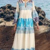 Pearl & Caviar Scorpios Maxi Dress Blue New