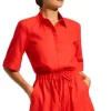 Seafolly Sunside Playsuit Flame Fashion