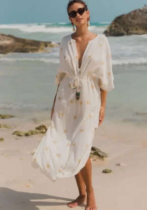 Sundress Addy Kaftan White Sale