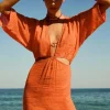 Vix Swimwear Allie Short Cover Up Marigold Fashion