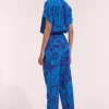 Poupette St Barth Becky Jumpsuit Blue Gauguin Fashion
