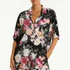 Sea Level Belle Aloha Shirt Black Belle/Black Discount