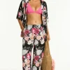 Sea Level Belle Aloha Surf Pant Black Belle/Black Clearance