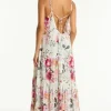 Sea Level Belle Tiered Maxi Sundress Belle/White Discount