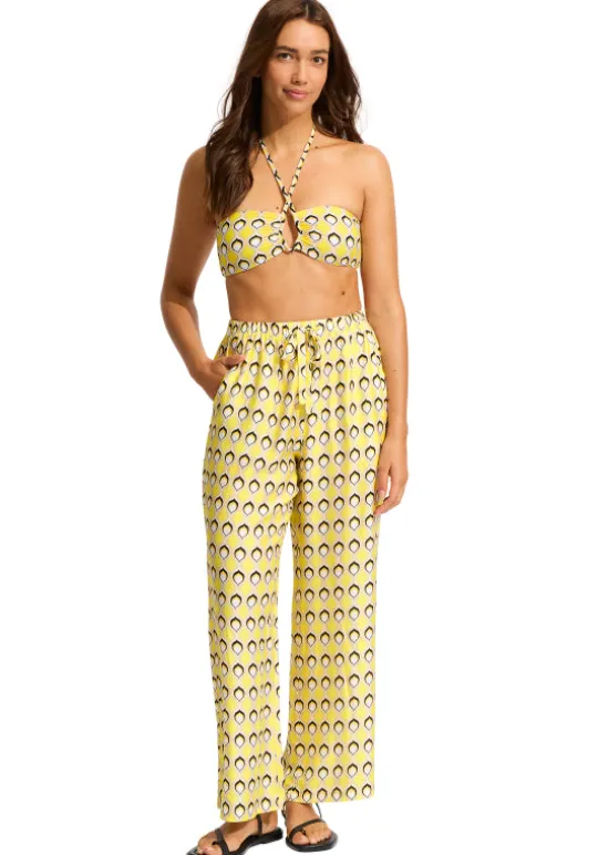 Seafolly Birds of Paradise Pant Yellow Discount