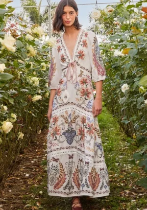 Farm Rio Boho Glam Maxi dress Discount