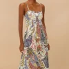 Farm Rio Boho Glam Strappy Maxi Dress Clearance