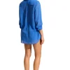 Seafolly Breeze Beach Shirt Azure Outlet