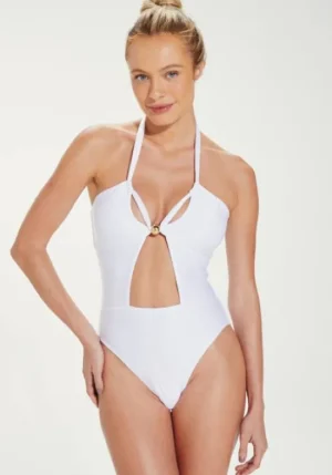 Vix Swimwear Brenda Swimsuit White Fashion