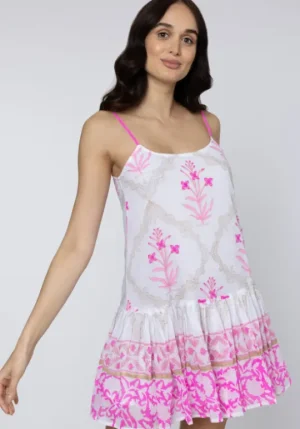 Juliet Dunn Cage Block Cami Dress Pink Pink Cage Block Discount