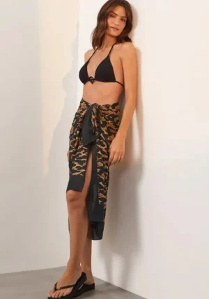 Vix Swimwear Sarong Camu Clearance