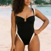 Away That Day Cannes Swimsuit Black/White Black / Ivory Sale