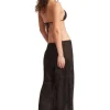 Seafolly Casablanca Embroidered Beach Trousers Black Online