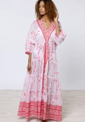 Juliet Dunn Cherry Blossom Loose Maxi Dress CherryBlossom Sale