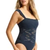 Seafolly Chiara DD Swimsuit Navy New