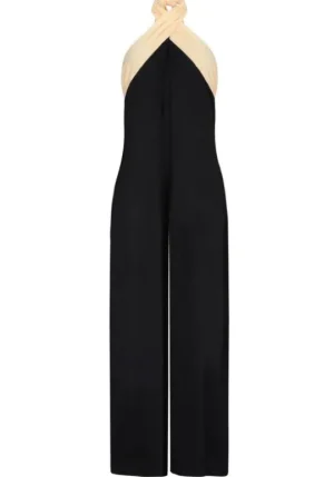 Pitusa Colour Block Jumpsuit Black Best