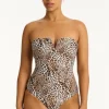 Sea Level Vee Bandeau Swimsuit Congo Best