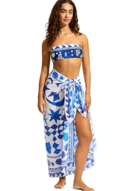 Seafolly Sarong Corfu Azure Best