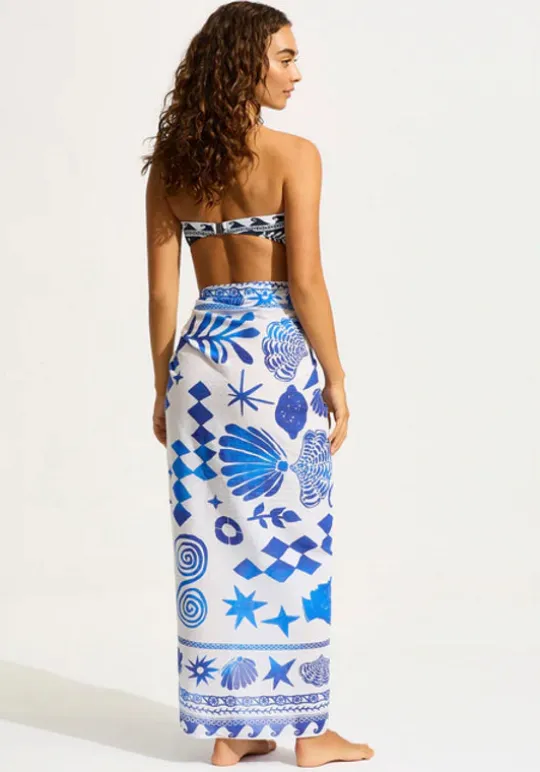 Seafolly Sarong Corfu Azure Best