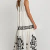 Greek Archaic Kori Crete Sleeveless Maxi Dress Natural Best