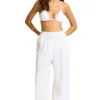 Seafolly Crinkle Beach Pant White Discount