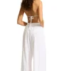 Seafolly Crinkle Beach Pant White Discount