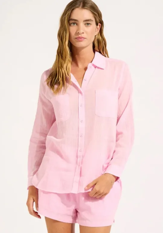 Seafolly Crinkle Beach Short Blossom Outlet