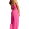 Seafolly Crinkle Beach Trousers Hot Pink Discount