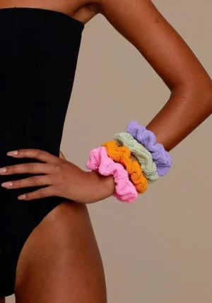 Hunza G Crinkle Scrunchie Lilac Hot