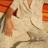 Pitusa Crochet Beach Shirt Ecru Online