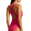 Seafolly Cross Back Swimsuit Raspberry Best