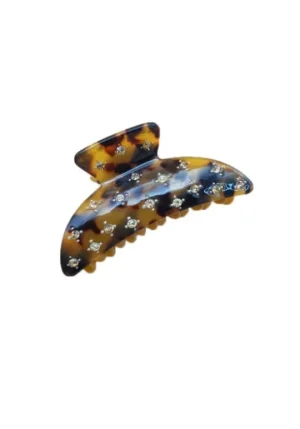 Parkside Crystal Dot Hair Claw Tortoise Shell Discount
