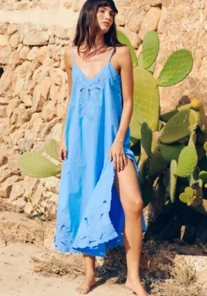 Juliet Dunn Cut Out Maxi Dress Periwinkle Online