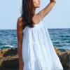 Juliet Dunn Cut Out Wave Mini Dress White Outlet