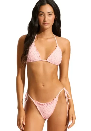 Seafolly Daydreamer Triangle Bikini Pink Outlet