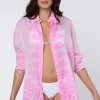 Juliet Dunn Dhaka Print Shirt Pink Online
