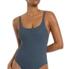 JETS Swimwear Double Strap Swimsuit Steel Blue Hot