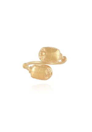 Gas Bijoux Duality Scaramouche Ring Gold Discount