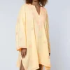 Juliet Dunn Embroidered Kaftan Melon Sale