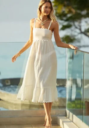 PQ Swim Emery Dress Ivory Hot