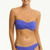 Sea Level Essentials Twist Bandeau Bikini Iris Discount