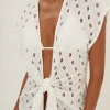 Vix Swimwear Eyelet Sasha Long Cover Up Off White Fashion