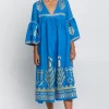 Greek Archaic Kori Feather Midi Kaftan Sale