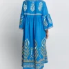 Greek Archaic Kori Feather Midi Kaftan Sale